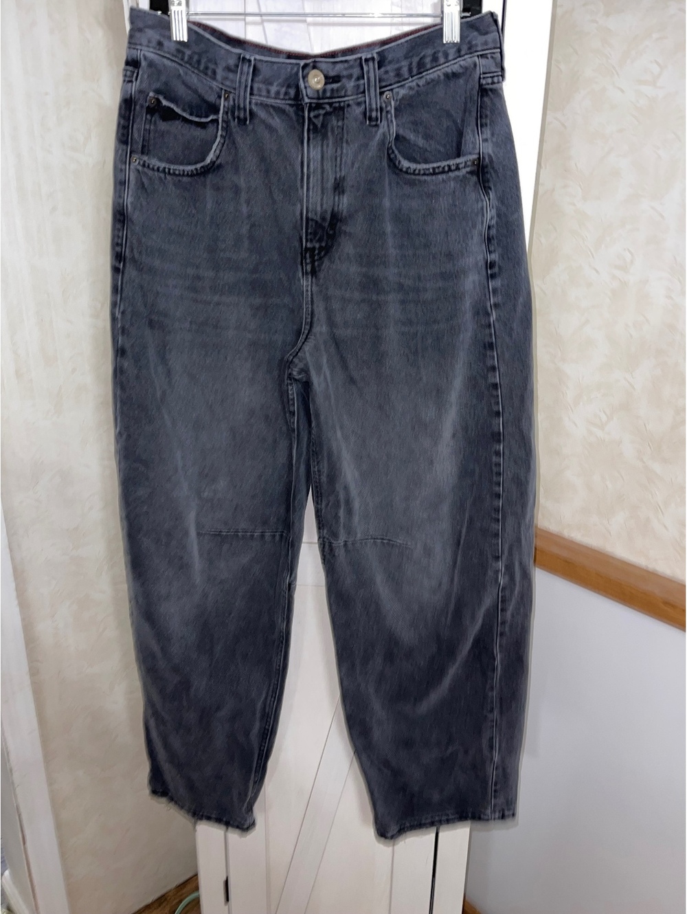 BDG denim jeans in a faded black or charcoal wash, Size 31W